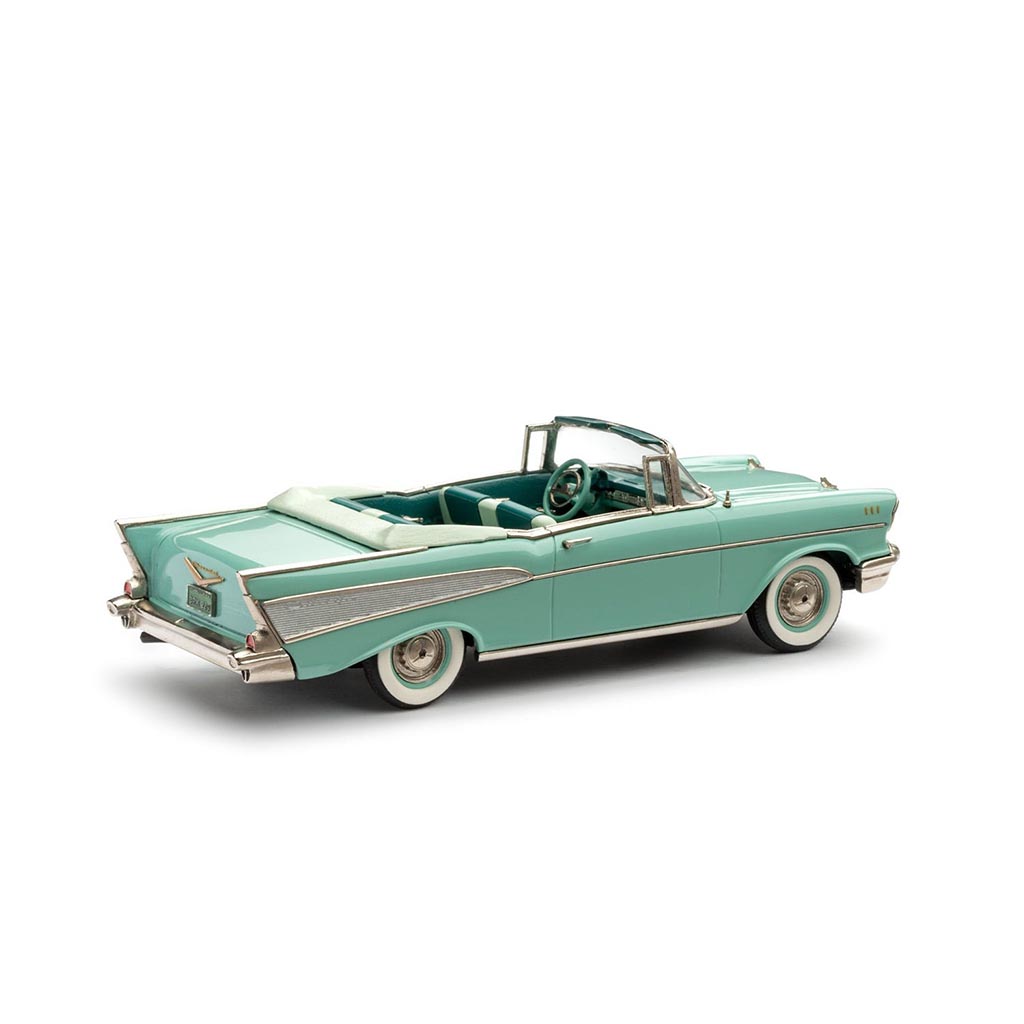 1957 Chevy Bel Air Convertible (Surf Green) – Heartland Diecast