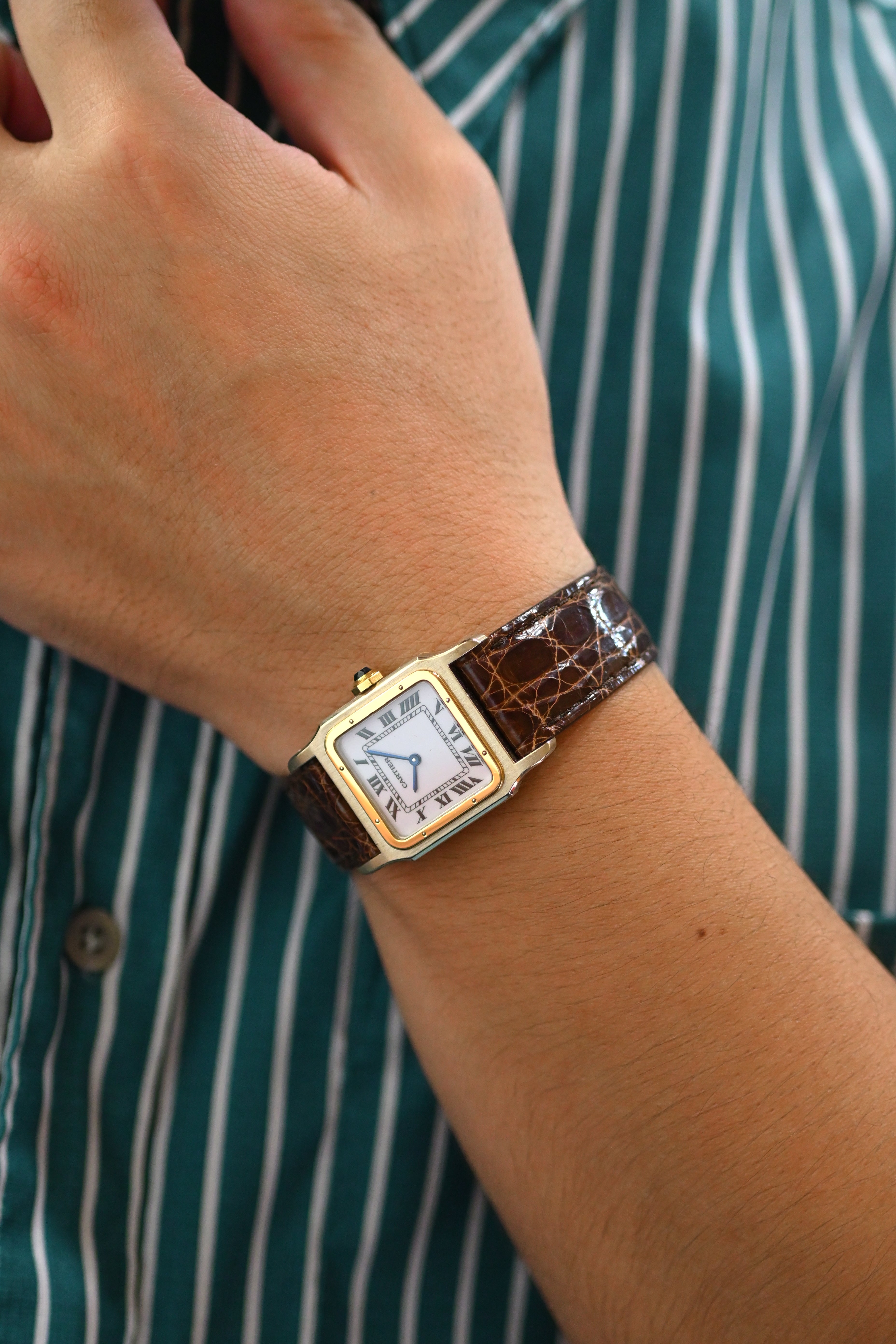 CARTIER カルティエ サントスデュモン LMサイズ 18K Deux Ors