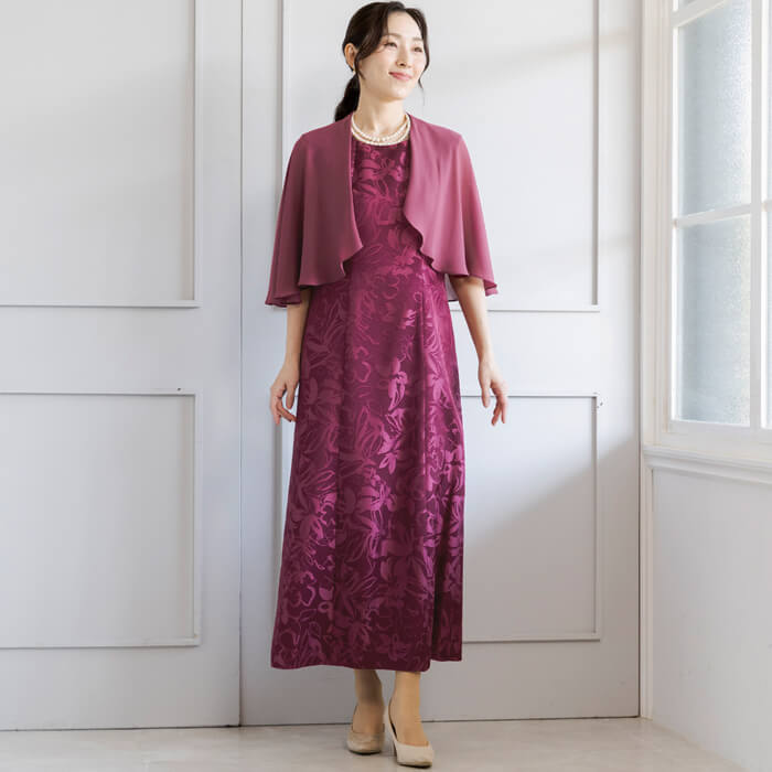 SOIR DOLCE サテンロングワンピース ドレス 15号 大きいサイズ SOIR