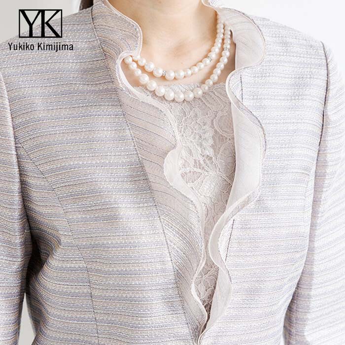 胸当て付きフォーマルジャケット 15号・ピンク｜東京ソワール