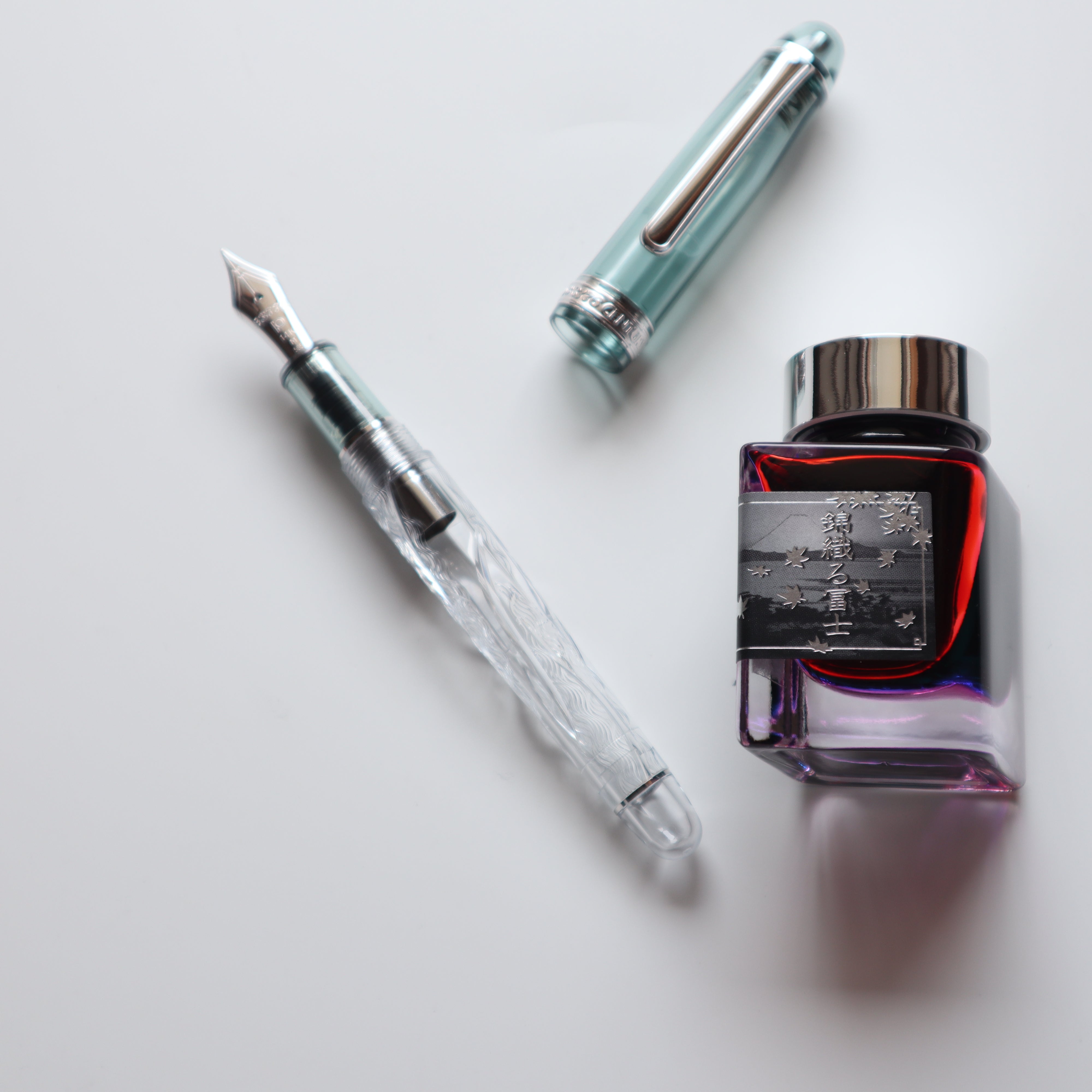 限定品】プラチナ万年筆 万年筆 #3776 センチュリー 絹雲 極細字/細字