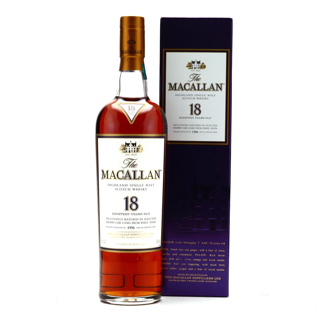 Buy Macallan 18 Year Old Sherry Oak 1996 [Original Box] | Flask Wines