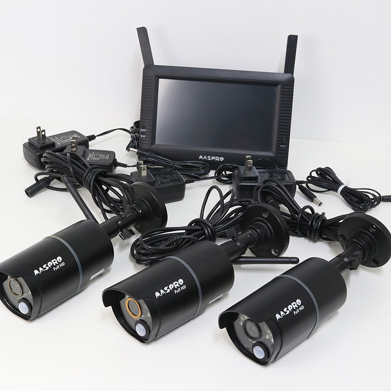 MASPRO ワイヤレスHDカメラセット 増設用カメラ3台付 WHC7M マスプロ