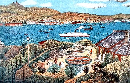 山下清『グラバー邸』｜絵画 販売 買取 - 東京・自由が丘にある画廊