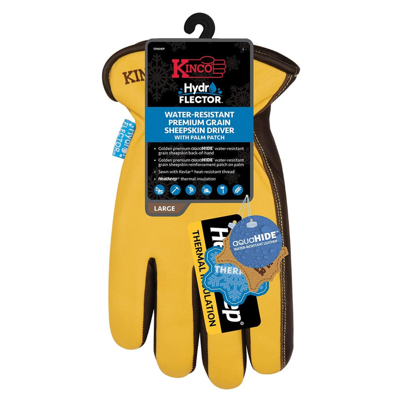 Kinco Hydroflector Lined Water-Resistant Premium Grain Sheepskin