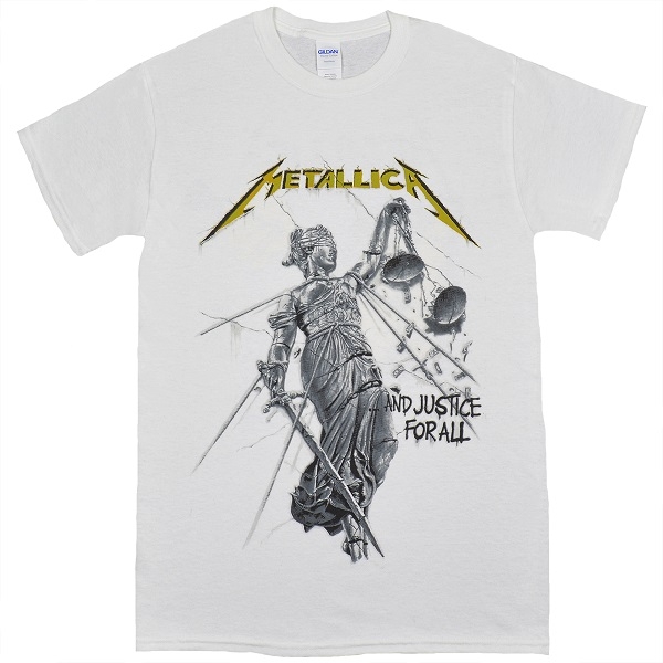 METALLICA And Justice For All Tシャツ WHITE | GEEKHEAD