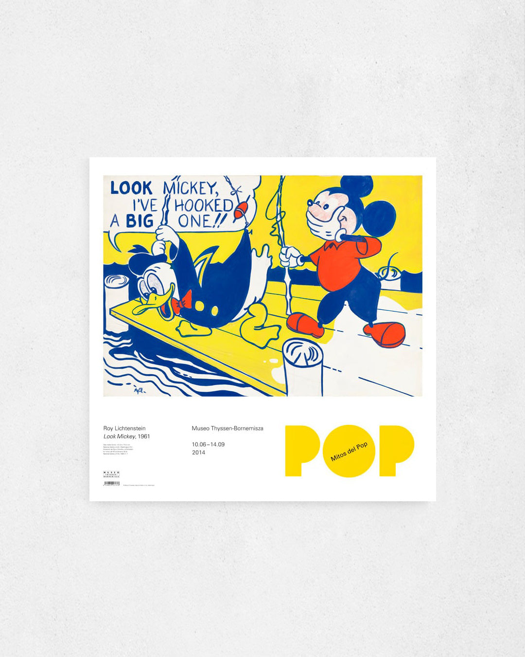 ロイ・リキテンスタイン展 海外ポスター A2サイズ Lichtenstein