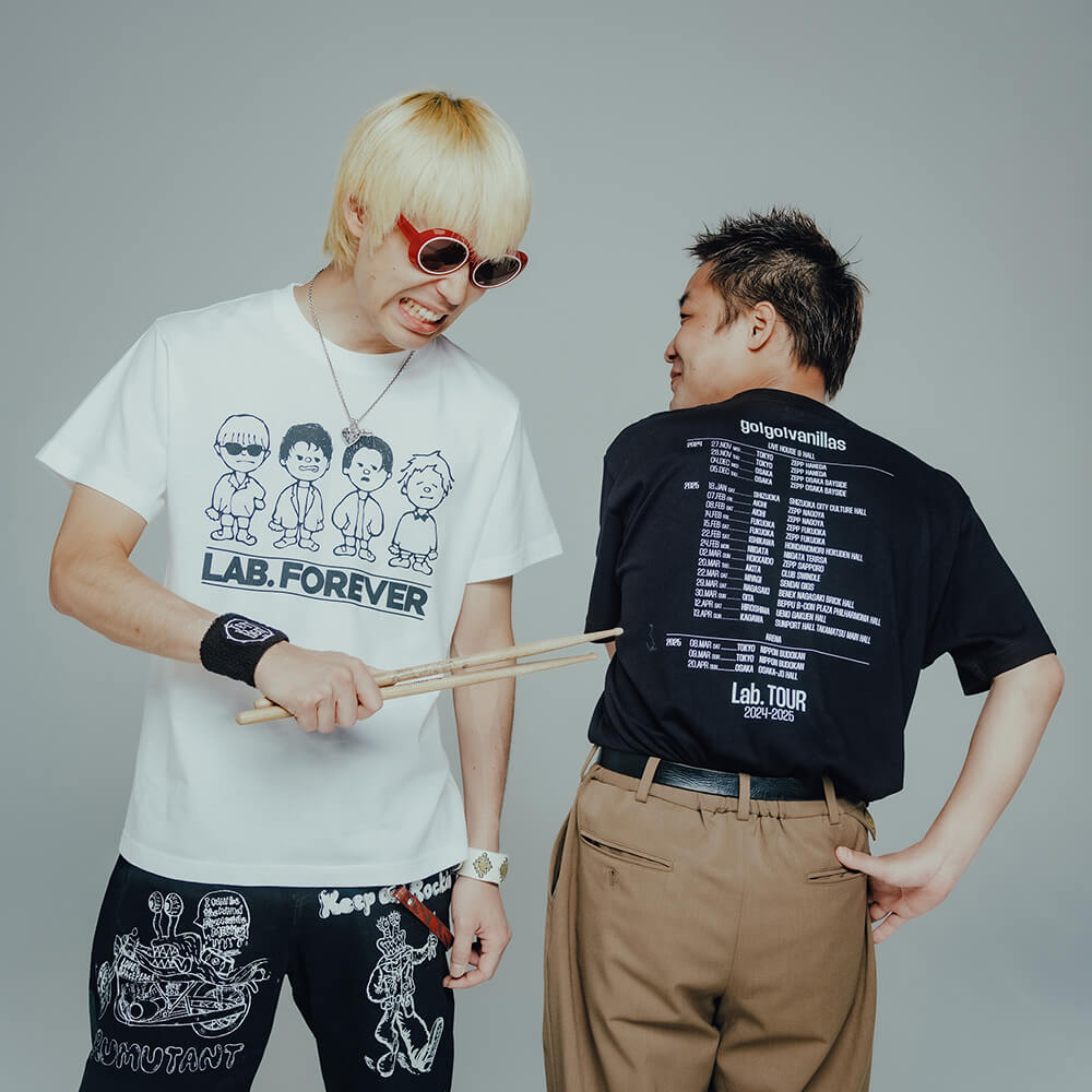 go!go!vanillas First Lab. 北海道 ツアー Tシャツ go!go!vanillas