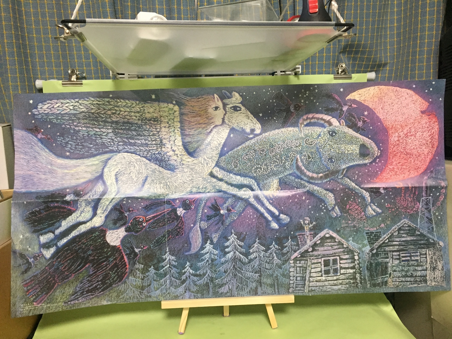 魔女の宅急便 ポスター ウルスラの絵/虹の上を飛ぶ船