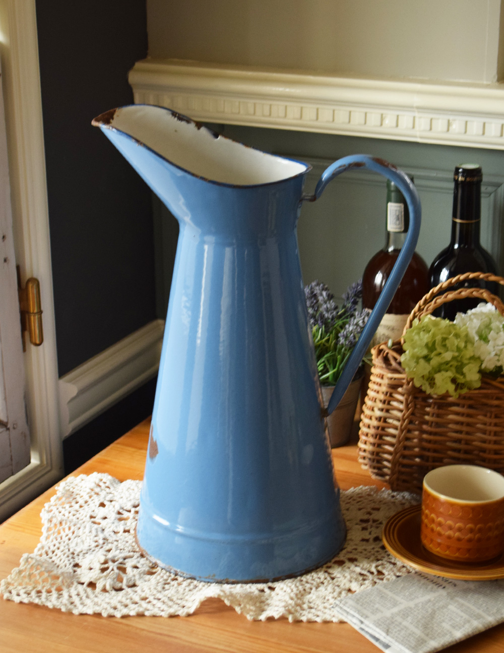 ホーロージャグ イギリス アンティーク ホーロージャグ ピッチャー