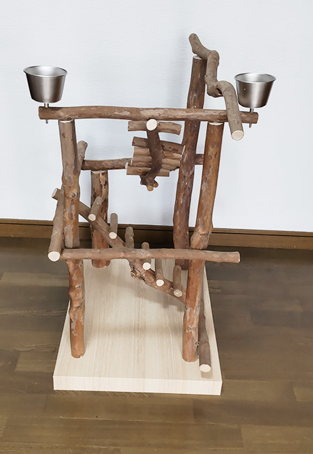 自然の木で遊ばせたい！大型インコのバードジムno504／ハッピーケース