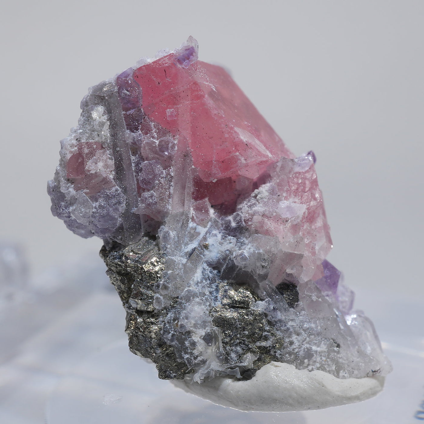 フローライト ロードクロサイト 水晶 共生石 鉱物標本 天然石 クォーツ