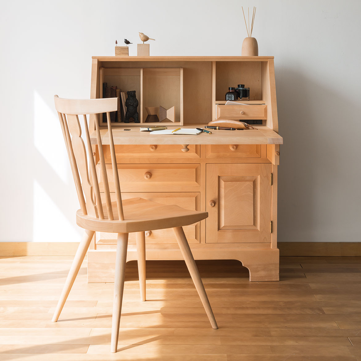 昭和 レトロ 家具 ライティングデスク ライティングビューロー