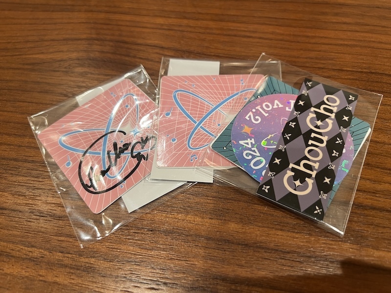 ChouCho】ステッカーセット ChouCho the BEST Vol.2 あたりで直筆