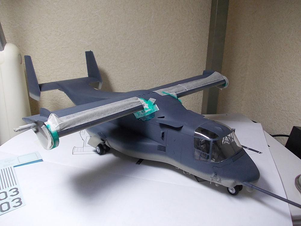 タミヤイタレリ：1/48飛行機シリーズ 2622「V-22 オスプレイ」