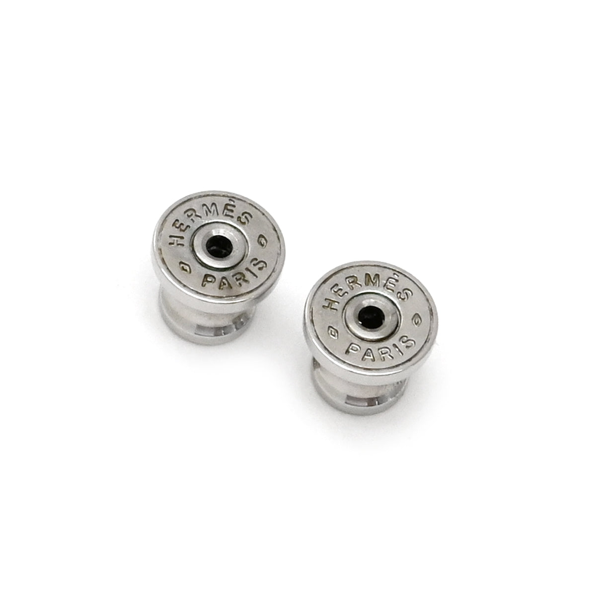 エルメス HERMES オランプ エトゥープ ヴォーエプソン メタル ピアス