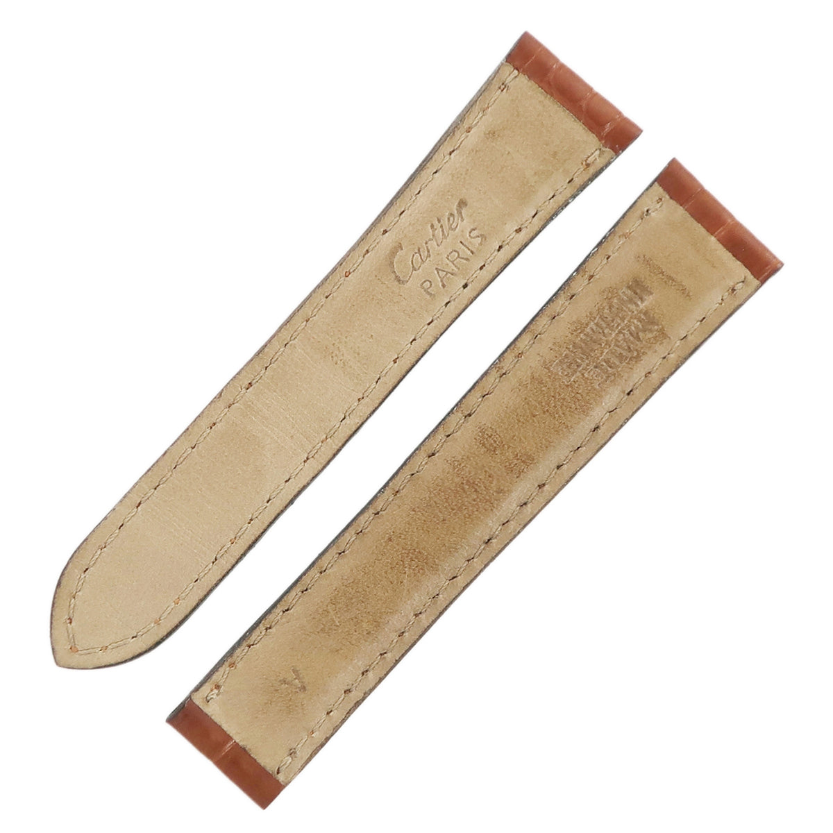 カルティエ 純正 替え クロコ バンド ベルト ストラップ 22mm ワイン