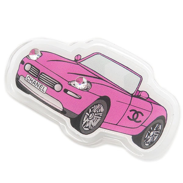 シャネル CHANEL ピンブローチ 車 ピンク プラスチック ブローチ