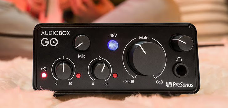 PreSonus、9,900円で購入できる超小型オーディオIF、「AudioBox GO」を