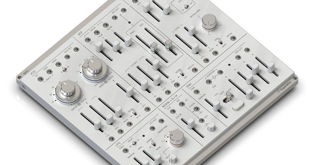 美しいデザインのデスクトップ型セミ・モジュラー・シンセサイザー