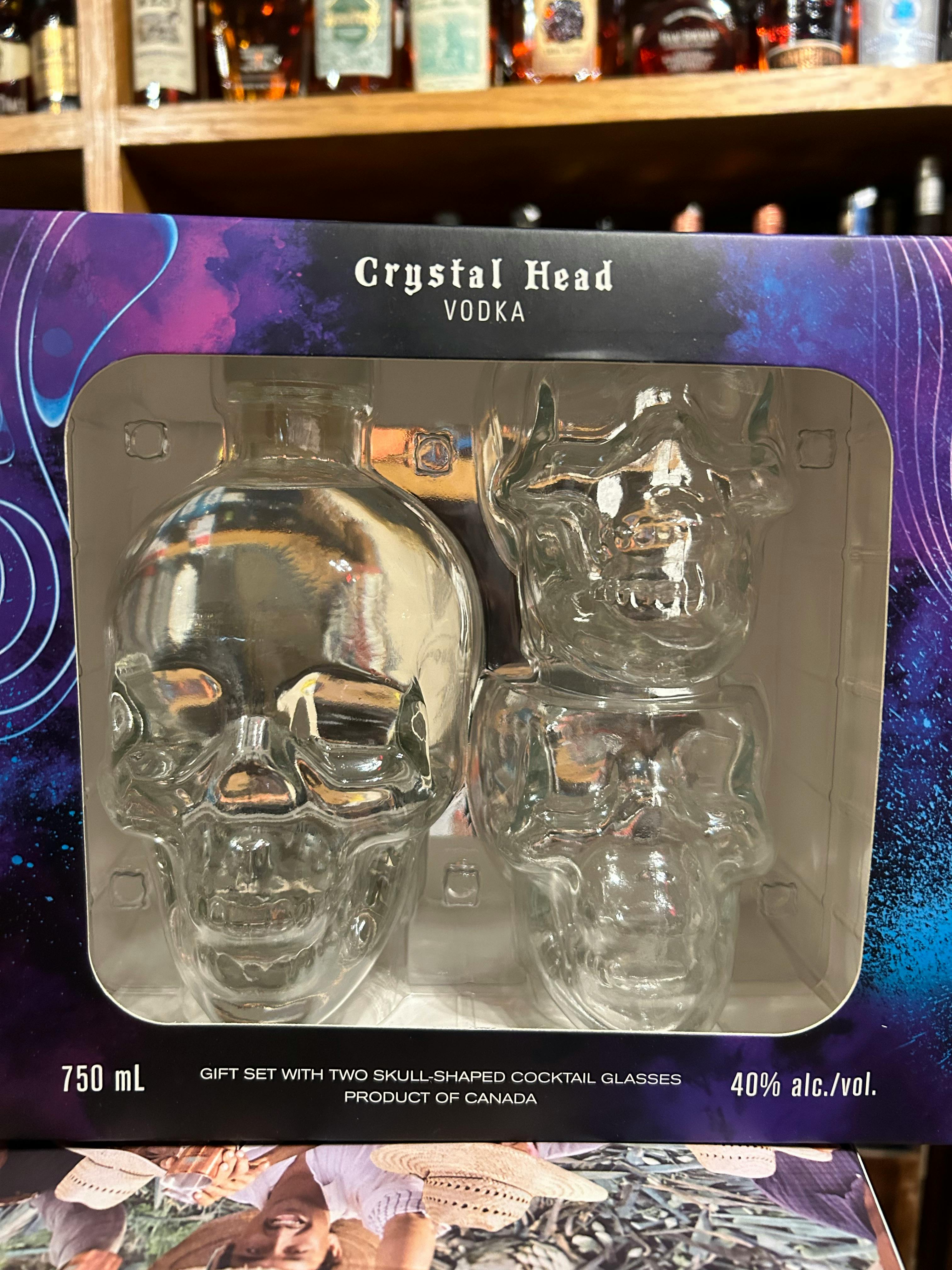 Crystal Head スカルボトル 2本セット Crystal Head Vodka Gift Set W