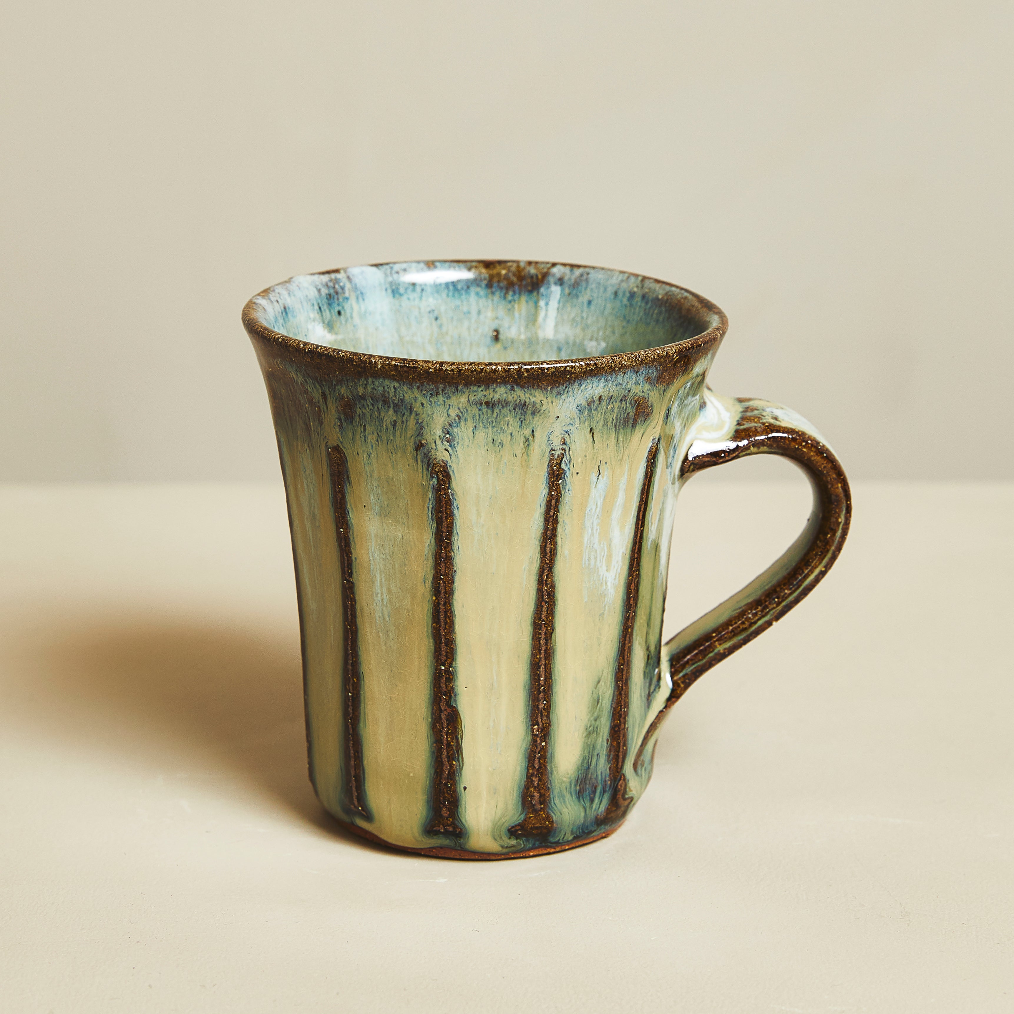 陶器 肥後 熊本 小代焼 大鉢 直径32cm 刻印あり 井上泰秋作？ 陶器