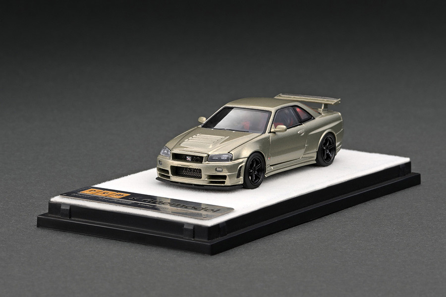 PGM✖️ワンモデル1/43 スカイラインR34フル開閉 Blue 新品