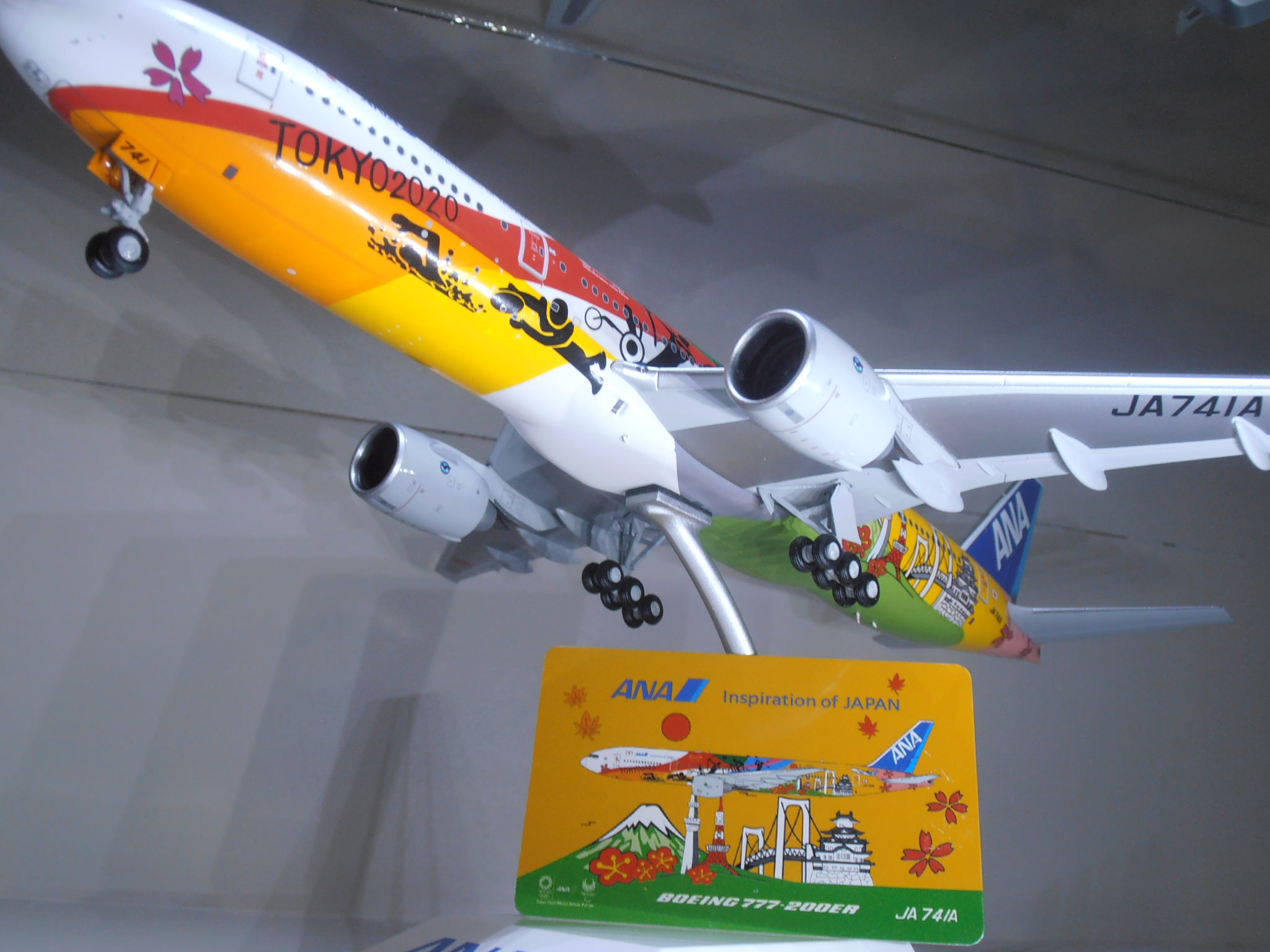 1/400 ANA B777-200 Hello Tokyo2020 Reg: JA741A JC Wings Jcwings
