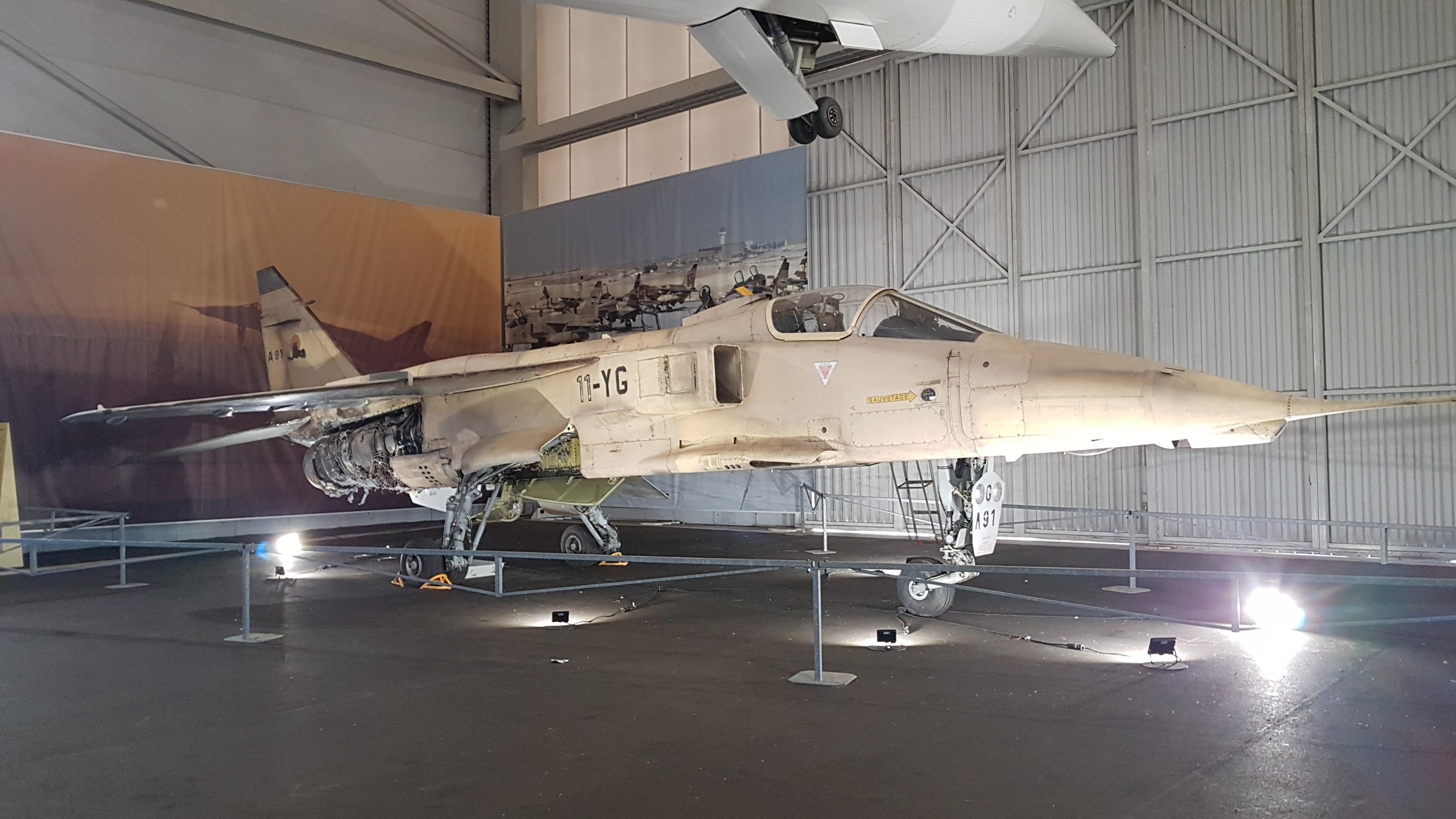 This french fighter was hit by a missile during 