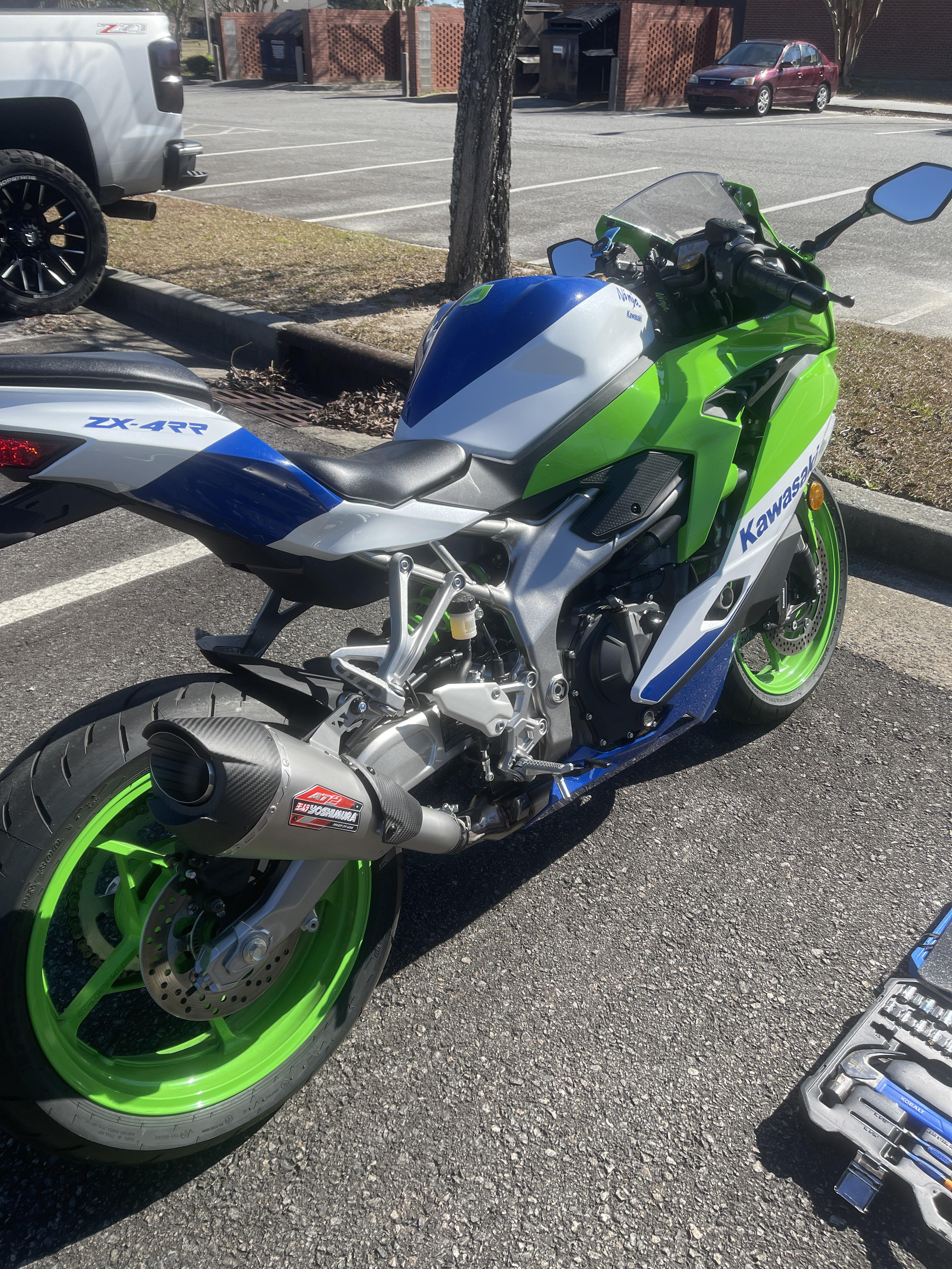 Got the Yoshi on today : r/Kawasaki