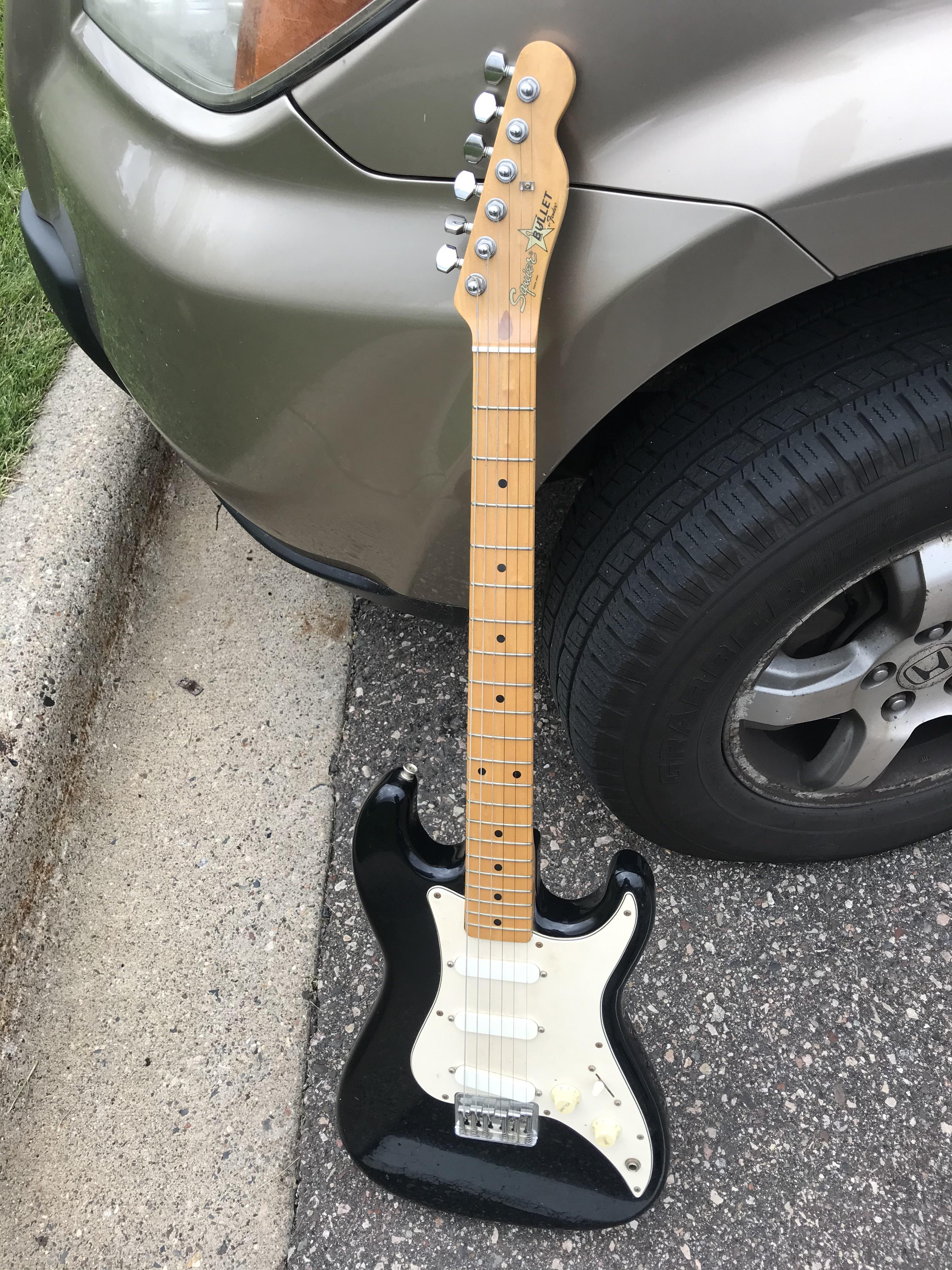 NGD this past weekend! 1893/4 MIJ Squier Bullet for $50! : r/guitars