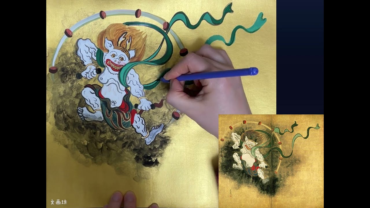 風神雷神エアーブラシ画です。 風神雷神エアーブラシ画です。 風神雷神