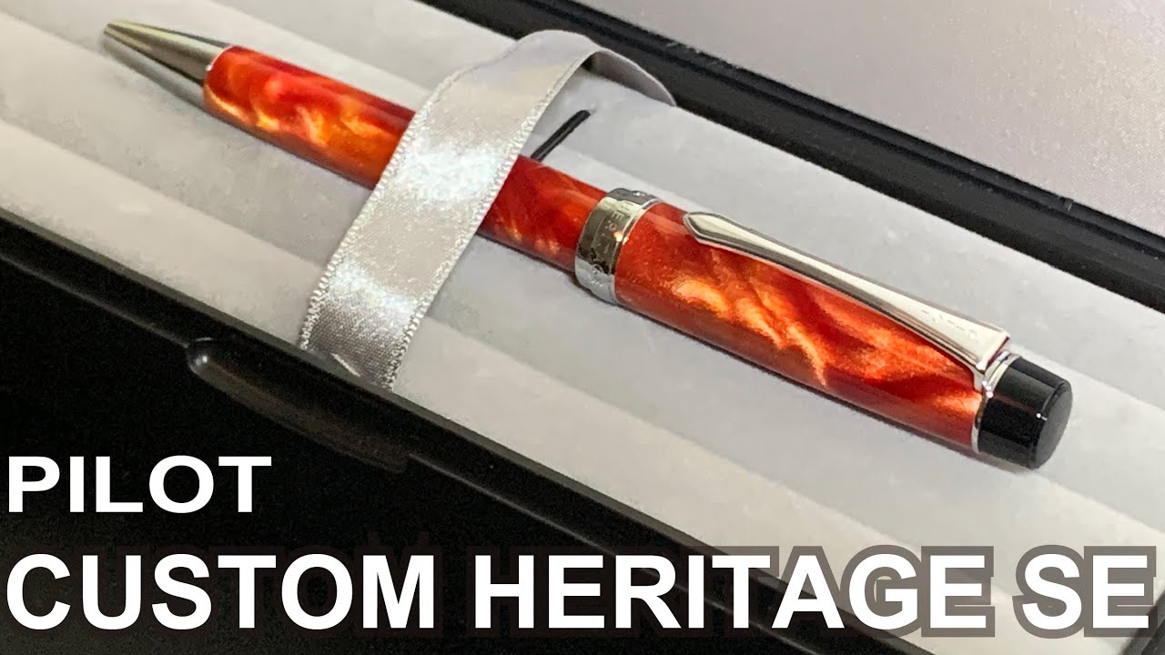 PILOT CUSTOM HERITAGE SE（カスタムヘリテイジSE）ボールペン - YouTube