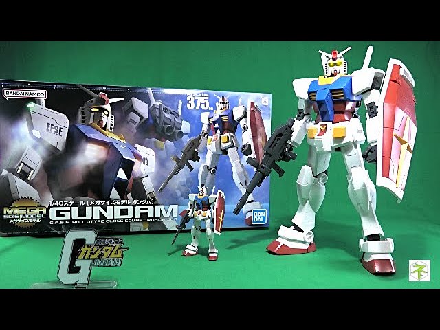 1/48スケール メガサイズモデル ガンダム と1/144組立体験版の出品です