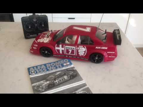 Tamiya Ta02 Alfa Romeo 155 v6ti rc car 58128 - YouTube