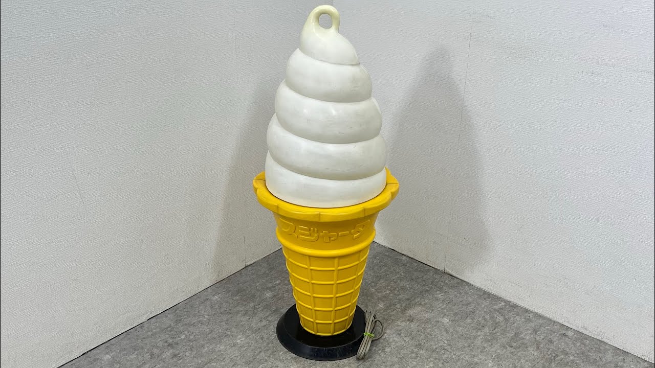 □ スジャータ TOMI ソフトクリーム看板 あんどん 電飾看板 業務用