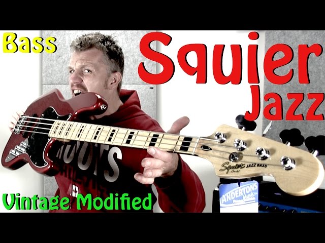 Squier Vintage Modified 70s Jazz Bass Review SWEET! - YouTube