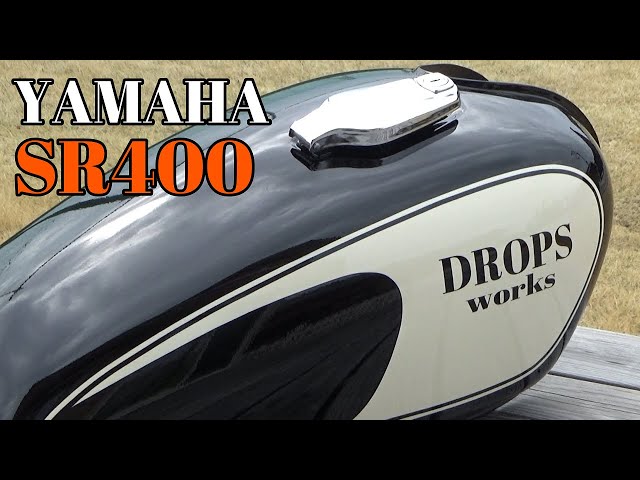 DIY塗装】SR400のタンクをパテ埋めして「純正風」カラーで塗ってみた