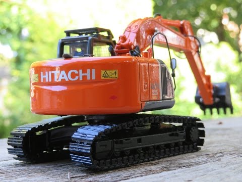 Shinsei/Replicars 1:50 Hitachi ZX225USRK Review - YouTube