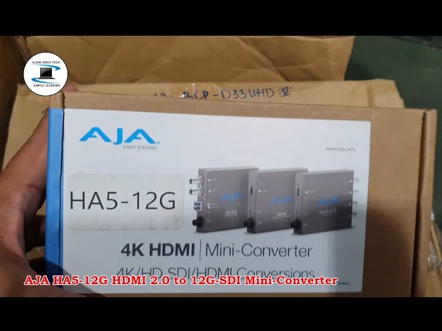 AJA HA5-12G HDMI 2.0 to 12G-SDI Mini-Converter : unboxing. - YouTube
