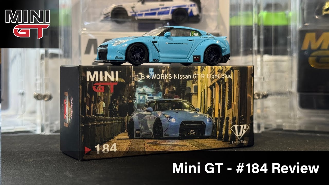 ミニカー MINI GT 184 LBWK Nissan GT-R Light Blue ミニカー MINI GT