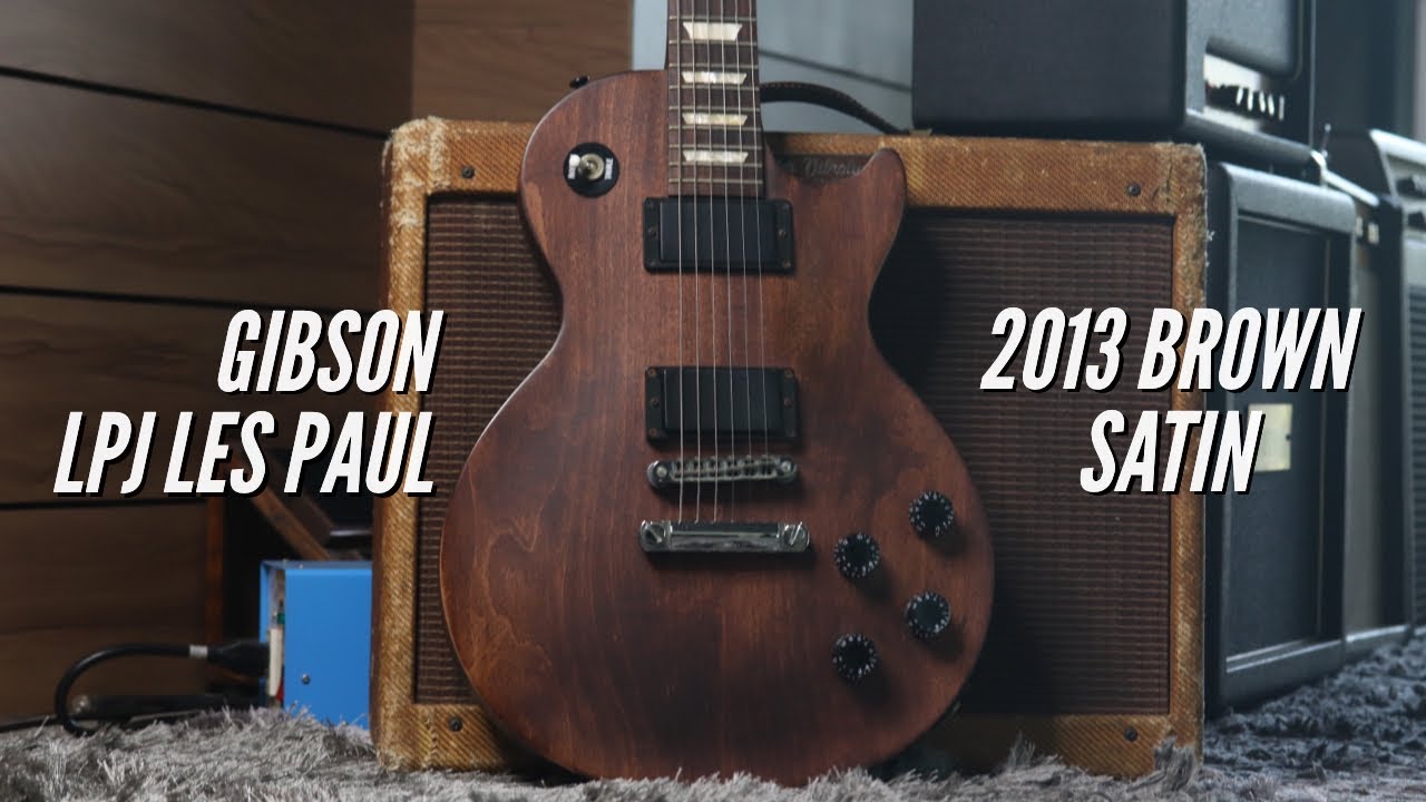 Gibson LPJ Les Paul 2013 Brown Satin I Demo - YouTube