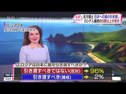 HTBニュース】北方領土 96％のロシア人島民 引き渡し反対 - YouTube