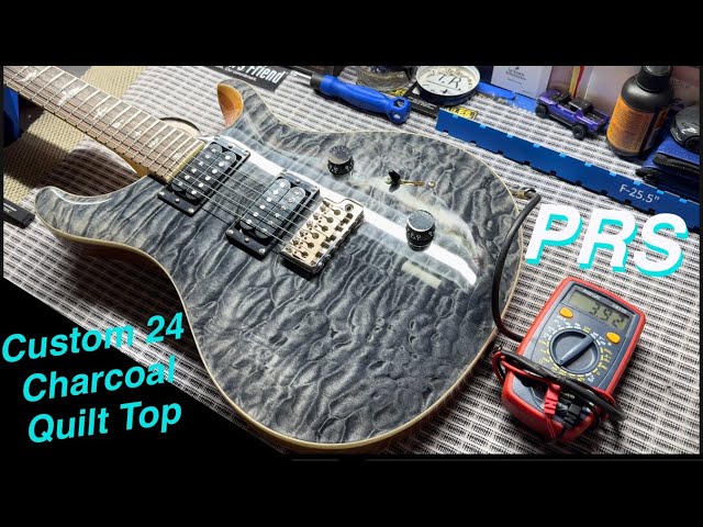 PRS SE CUSTOM 24 QUILT TOP CHARCOAL | TECH SPECS - YouTube