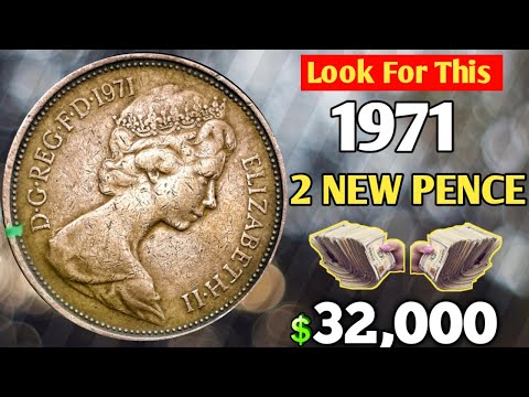 1971 UK ELIZABETH 2p NEW PENCE Coin Value | How Much is a 1971 2