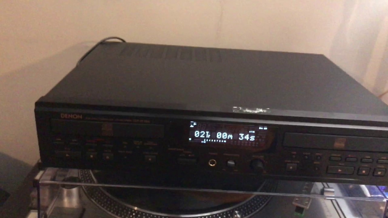 Denon W1500 CD recorder thrift find! - YouTube