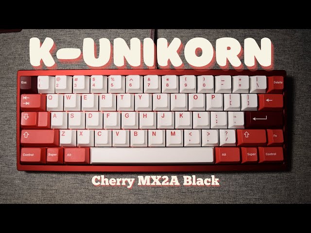 Kalam Unikorn | Cherry MX2A Black | DE60 R4 PCB | GMK Lychee - YouTube