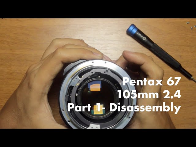 Pentax 67 105mm 2.4 - Part 1 Disassembly - YouTube