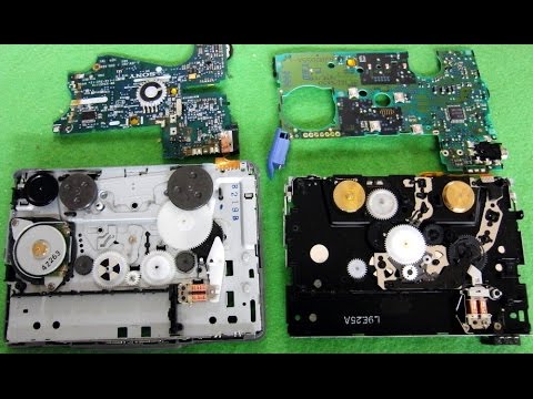 SONYとPanasonicのウォークマンの内部比較 RQ-SX50 vs WM-EX651 - YouTube