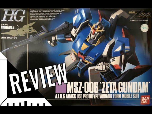 HG 1990 zeta gundam (wave shooter ver.) review - YouTube